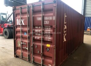 20 Fuss Seecontainer gebraucht mit gültiger CSC, ab CH-Terminal
